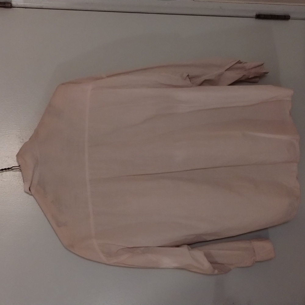 Cream Button-Up Shirt with Pockets - Picture 2 of 3